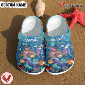 Mermaid Movie Crocs Crocband Clogs Shoes Comfortable For Men Women and Kids Style 2 - Vesles2014S 3