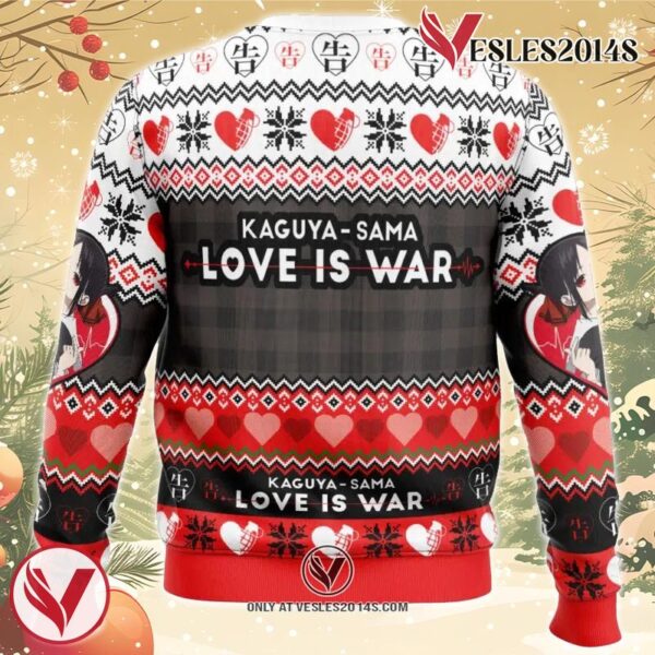 Merry Christmas And Happy New Year Kaguya-Sama Love Is War Ugly Christmas Sweater, Unique Christmas Gift For Fans - Vesles2014S 1