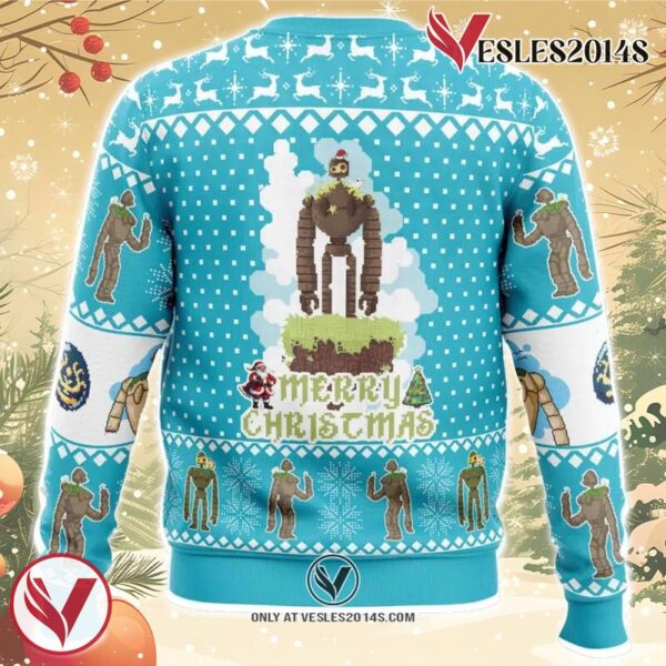 Merry Christmas Castle in the Sky Ugly Christmas Sweater, Unique Christmas Gift For Fans - Vesles2014S 1
