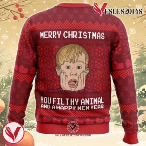 Merry Christmas Home Alone Ugly Christmas Sweater, Unique Christmas Gift For Fans - Vesles2014S 1