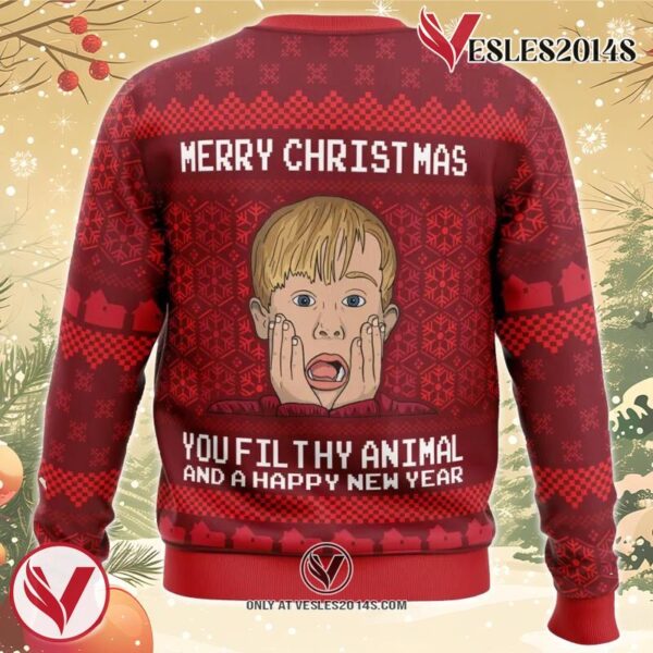 Merry Christmas Home Alone Ugly Christmas Sweater, Unique Christmas Gift For Fans - Vesles2014S 1