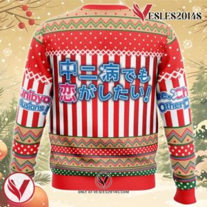 Merry Christmas Ladies Love, Chunibyo & Other Delusions Ugly Christmas Sweater, Unique Christmas Gift For Fans - Vesles2014S 1
