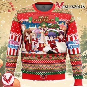 Merry Christmas Ladies Love, Chunibyo & Other Delusions Ugly Christmas Sweater, Unique Christmas Gift For Fans - Vesles2014S