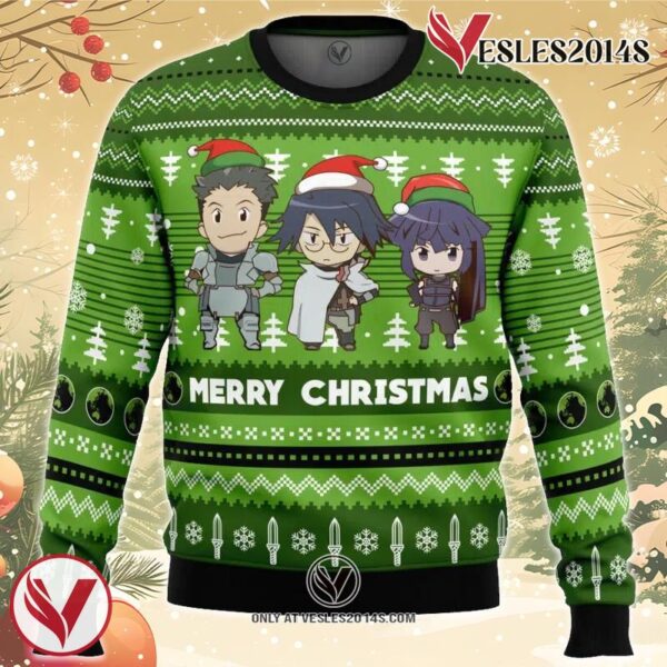 Merry Christmas Log Horizon Ugly Christmas Sweater, Unique Christmas Gift For Fans - Vesles2014S