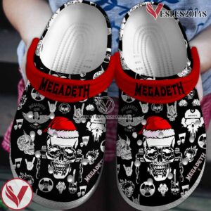 Merry Christmas Megadeth Music Crocs Crocband Clogs Shoes, Unique Gifts For Fans - Vesles2014S