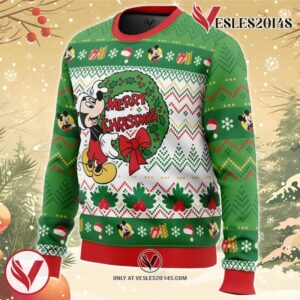 Merry Christmas Mickey Mouse Disney Ugly Christmas Sweater, Unique Christmas Gift For Fans - Vesles2014S 1