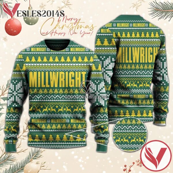 Merry Christmas Millwright Ugly Sweater, Unique Winter Outfits For Fans - Vesles2014S  1