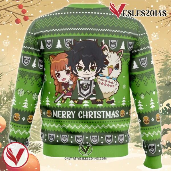 Merry Christmas Naofumi The Rising of the Shield Hero Ugly Christmas Sweater, Unique Christmas Gift For Fans - Vesles2014S 1