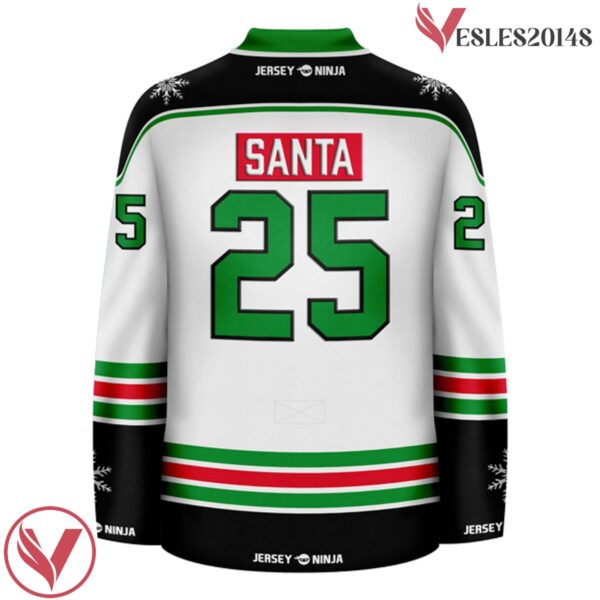 Merry Christmas Santa Holiday Hockey Jersey - Vesles2014S 3