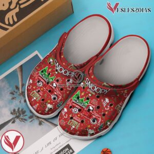 Merry Christmas Snoopy Peanuts Cartoon Crocs Crocband Clogs Shoes Comfortable For Men Women and Kids Style 3, Unique Gift From  Vesles2014S 2