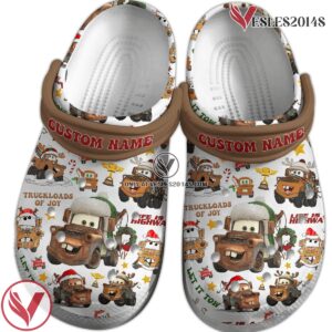 Merry Christmas Trucks Mater Tow Truck Cartoon Crocs Crocband Clogs Shoes Comfortable For Men Women and Kids, Unique Gift From  Vesles2014S 2