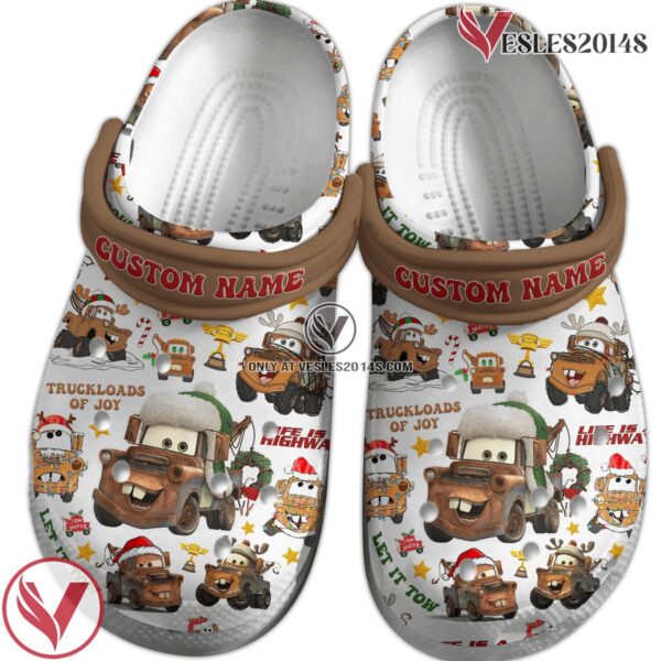 Merry Christmas Trucks Mater Tow Truck Cartoon Crocs Crocband Clogs Shoes Comfortable For Men Women and Kids, Unique Gift From  Vesles2014S 2