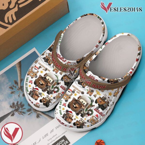 Merry Christmas Trucks Mater Tow Truck Cartoon Crocs Crocband Clogs Shoes Comfortable For Men Women and Kids, Unique Gift From  Vesles2014S 4