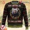 Merry Christmas and Toss a Coin The Witcher Ugly Christmas Sweater, Unique Christmas Gift For Fans - Vesles2014S