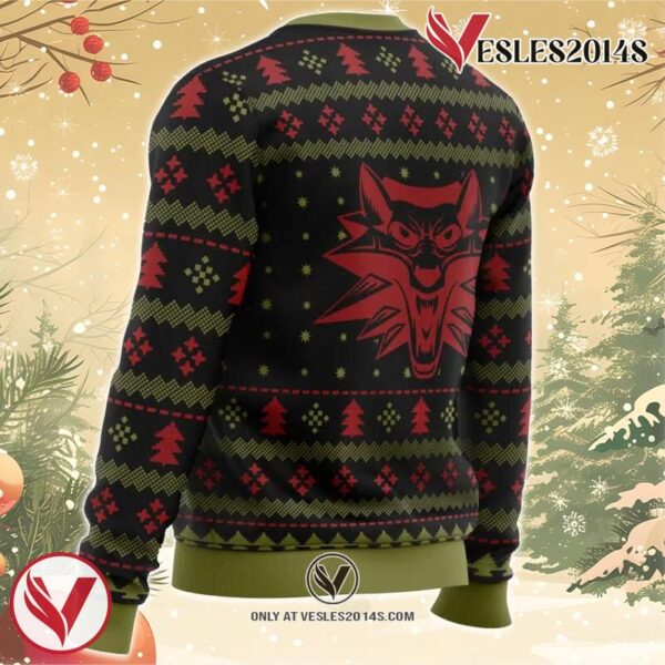 Merry Christmas and Toss a Coin The Witcher Ugly Christmas Sweater, Unique Christmas Gift For Fans - Vesles2014S 2