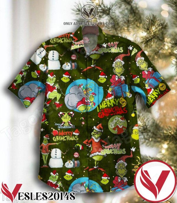 Merry Grinchmas Merry Christmas Green Hawaiian Shirt, Unique Gifts For Friends - Vesles2014S 1