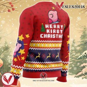 Merry Kirby Christmas Kirby Ugly Christmas Sweater, Unique Christmas Gift For Fans - Vesles2014S 2