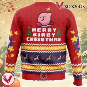 Merry Kirby Christmas Kirby Ugly Christmas Sweater, Unique Christmas Gift For Fans - Vesles2014S 3