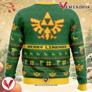 Merry Linkmas Zelda Ugly Christmas Sweater, Unique Christmas Gift For Fans - Vesles2014S 1