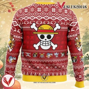 Merry Mugiwara Pirates One Piece Ugly Christmas Sweater, Unique Christmas Gift For Fans - Vesles2014S 1