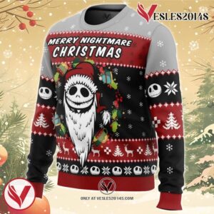 Merry Nightmare The Nightmare Before Christmas Ugly Christmas Sweater, Unique Christmas Gift For Fans - Vesles2014S 1