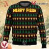 Merry Pizza Ugly Christmas Sweater, Unique Christmas Gift For Fans - Vesles2014S