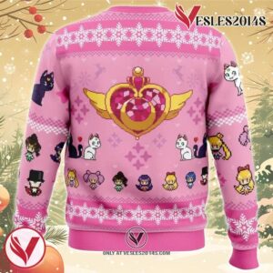 Merry Senshi Sailor Moon Ugly Christmas Sweater, Unique Christmas Gift For Fans - Vesles2014S 1