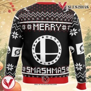 Merry Smashmas Super Smash Bros Ugly Christmas Sweater, Unique Christmas Gift For Fans - Vesles2014S 3