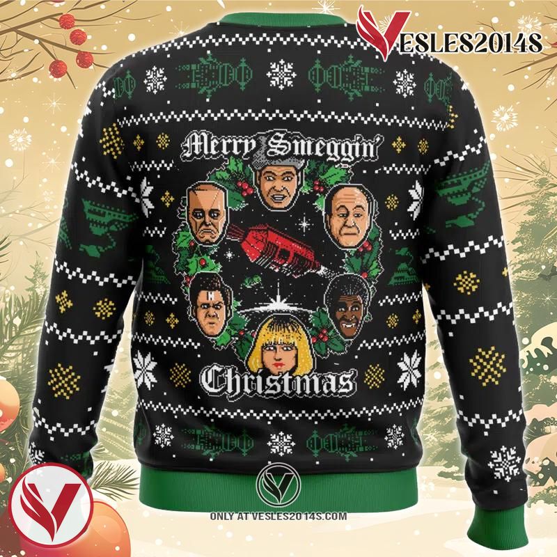 Merry Smeggin’ Christmas Red Dwarf Ugly Christmas Sweater, Unique Christmas Gift For Fans - Vesles2014S 1