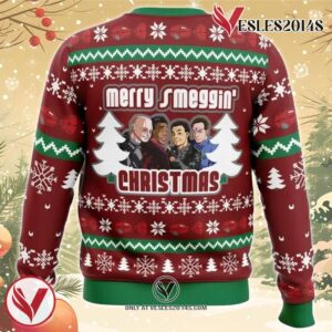 Merry Smeggin’ Christmas Red Dwarf Ugly Christmas Sweater, Unique Christmas Gift For Fans - Vesles2014S iM4 1