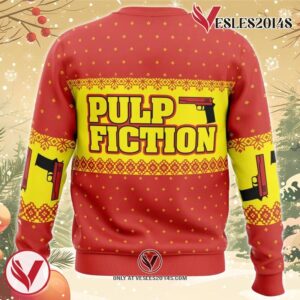 Merry Xmas Again Pulp Fiction Ugly Christmas Sweater, Unique Christmas Gift For Fans - Vesles2014S 1