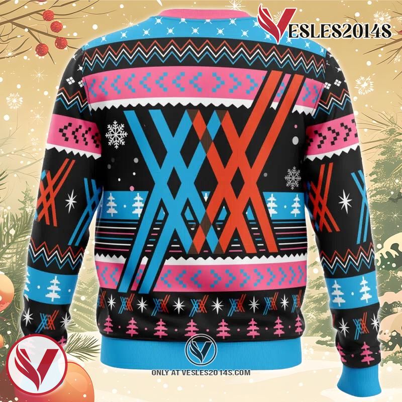 Merry Xmas Darling Darling in the FranXX Ugly Christmas Sweater, Unique Christmas Gift For Fans - Vesles2014S 1