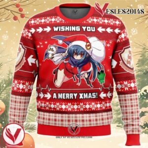 Merry Xmas Shiina Angel Beats Ugly Christmas Sweater, Unique Christmas Gift For Fans - Vesles2014S