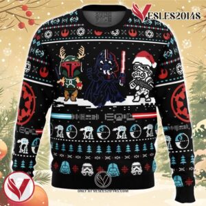 Merry Xmas Star Wars Ugly Christmas Sweater, Unique Christmas Gift For Fans - Vesles2014S 1