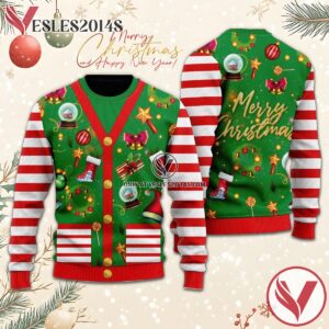 Merry Xmas Vibe Ugly Sweater, Unique Winter Outfits For Fans - Vesles2014S  1