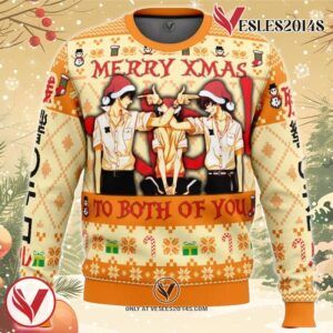 Merry Xmas to Both of You Terror in Resonance Ugly Christmas Sweater, Unique Christmas Gift For Fans - Vesles2014S