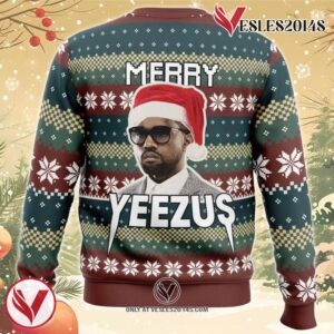 Merry Yeezus Kanye West Ugly Christmas Sweater, Unique Christmas Gift For Fans - Vesles2014S 1
