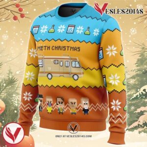 Methy Christmas Breaking Bad Ugly Christmas Sweater, Unique Christmas Gift For Fans - Vesles2014S 1