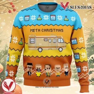 Methy Christmas Breaking Bad Ugly Christmas Sweater, Unique Christmas Gift For Fans - Vesles2014S