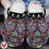 Mexican Sugar Face Skull Art Clog Shoes Funny Skull Shoes Crocbland Clog Gifts For Men Women, Unique Gift From Vesles2014S