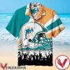 Miami Dolphin Baseball Helmet Fan Waves The Miami Dolphin Hawaiian Shirt, Unique Gifts For Friends - Vesles2014S 1