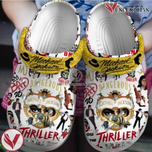 Michael Jackson Music Crocs Crocband Clogs Shoes, Unique Gifts For Fans Style 5 - Vesles2014S