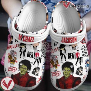 Michael Jackson Music Crocs Crocband Clogs Shoes, Unique Gifts For Fans Style 6 - Vesles2014S