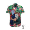 Michael Myers And Jason Voorhees Dunkins Donut Halloween Casual Beach Full Printing Hawaiian Shirt Vesles2014S