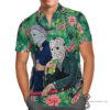 Michael Myers And Jason Voorhees Mountain Dew Halloween Casual Beach Full Printing Hawaiian Shirt Vesles2014S
