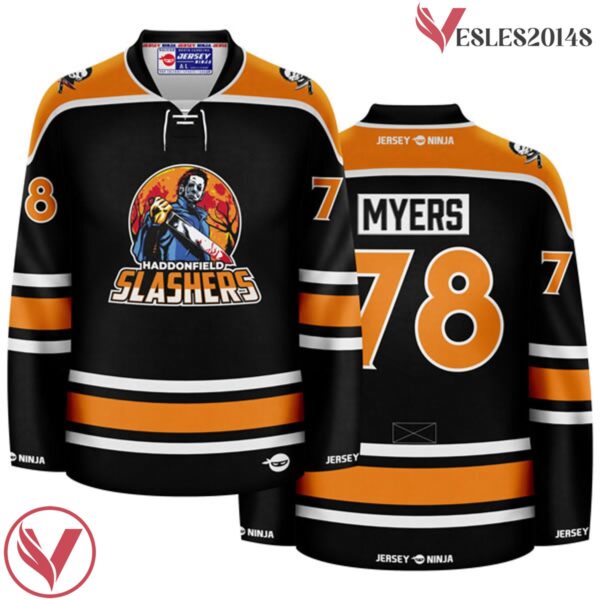 Michael Myers Haddonfield Slashers Hockey Jersey - Vesles2014S