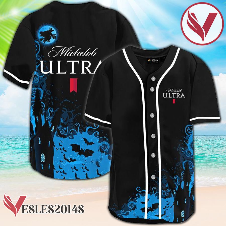 Michelob ULTRA Black Halloween Witch Baseball Jersey, Perfect Gifts For Fans - Vesles2014S