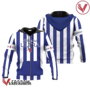 Michelob ULTRA Blue Vintage Striped Hoodie & Zip Hoodie - Vesles2014S 1