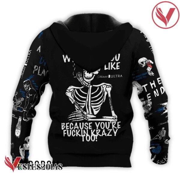 Michelob ULTRA Rock And Roll Skeleton Skull Hoodie & Zip Hoodie - Vesles2014S 3
