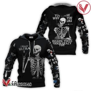 Michelob ULTRA Rock And Roll Skeleton Skull Hoodie & Zip Hoodie - Vesles2014S